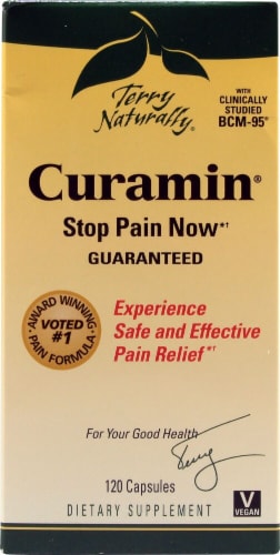 Terry Naturally Curamin Pain Relief Capsules Perspective: front