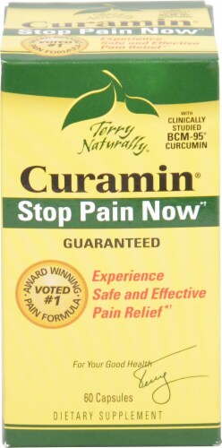 Terry Naturally Curamin Pain Relief Capsules Perspective: front