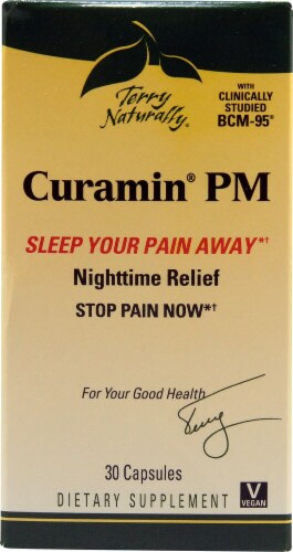 Terry Naturally Curamin PM Capsules Perspective: front
