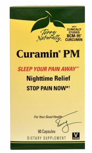Terry Naturally Curamin PM Capsules Perspective: front