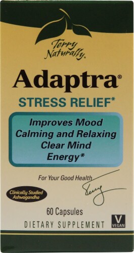 Terry Naturally  Adaptra® Ashwagandha and Rhodiola Perspective: front