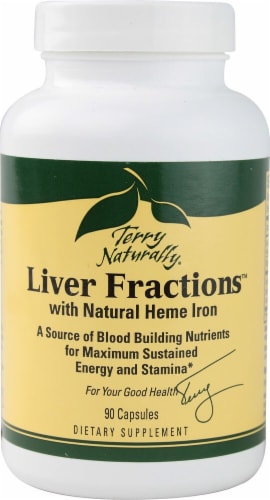 Terry Naturally  Liver Fractions™ with Natural Heme Iron Perspective: front