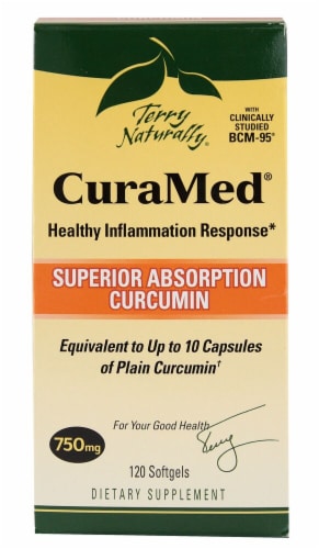 Terry Naturally  CuraMed® Superior Absorption Curcumin Perspective: front