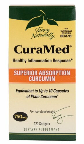 Terry Naturally  CuraMed® Superior Absorption Curcumin Perspective: front