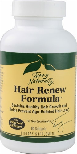Terry Naturally Hair Renew Formula Softgels Perspective: front