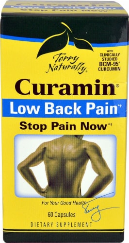 Terry Naturally Curamin Low Back Pain Capsules Perspective: front