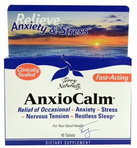 Terry Naturally AnxioCalm Tablets Perspective: front
