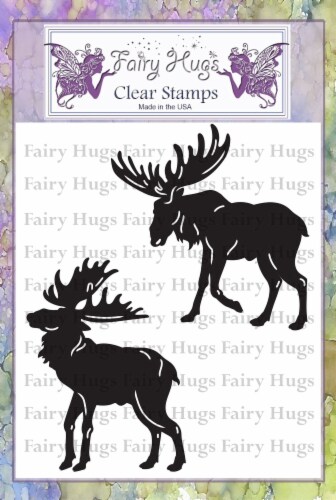Fairy Hugs Stamps - Moose Set Perspective: front