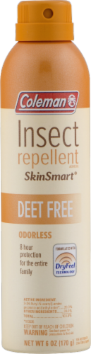 Coleman SkinSmart Deet-Free Aerosol Insect Repellent Perspective: front