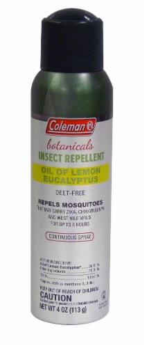 Coleman Botanicals Oil of Lemon Eucalpytus Insect Repellent Perspective: front