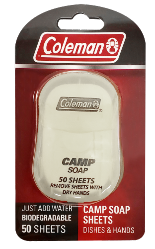 Coleman® Camp Soap Sheets Perspective: front
