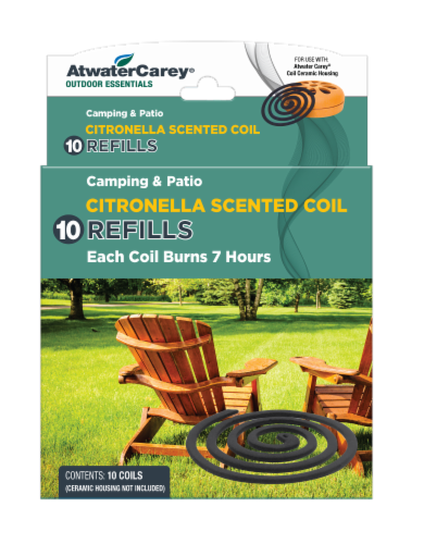 Wisconsin Pharmacal WPC-2765 2019N Replacement Citronella Mosquito Coils Perspective: front