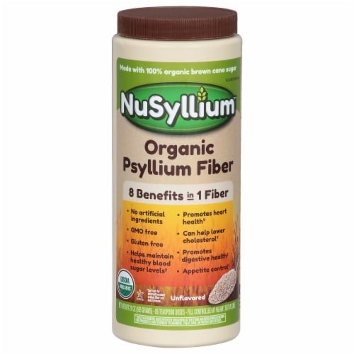 NuSyllium™ Organic Unflavored Natural Fiber Supplement Perspective: front
