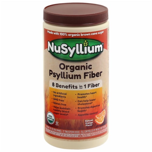 NuSyllium™ Natural Orange Flavor Organic Psyllium Fiber Perspective: front