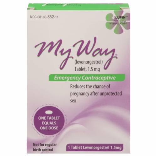 My Way® Emergency Contraceptive Tablet Perspective: front