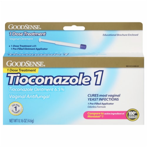 GoodSense® Tioconazole 1 Dose Vaginal Ointment Perspective: front