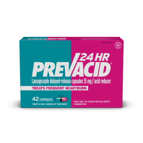 Prevacid® Lansoprazole Acid Reducer Capsules Perspective: front