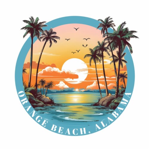 Orange Beach Alabama B Exclusive Destination Fridge Decor Magnet 6-Inch
