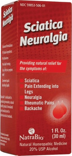 NatraBio  Sciatica Neuralgia Perspective: front