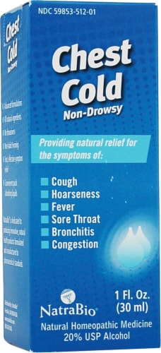 NatraBio  Chest Cold Non-Drowsy Perspective: front
