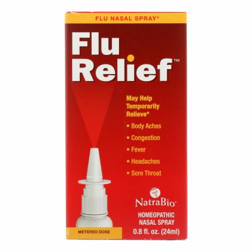 NatraBio Flu Resist Nasal Spray Perspective: front