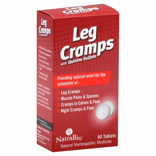 NatraBio Leg Cramps Tablets Perspective: front