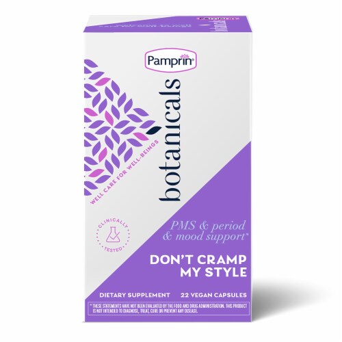 Pamprin Botanicals PMS & Period & Mood Support Perspective: front