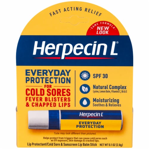 Herpecin-L® HL 30 Lip Protectant Cold Sore & Sunscreen Lip Balm Perspective: front