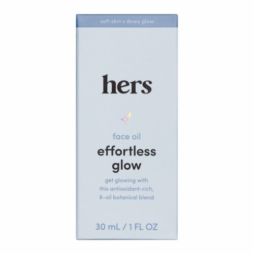 Hers Effortless Glow Face Oil Perspective: front