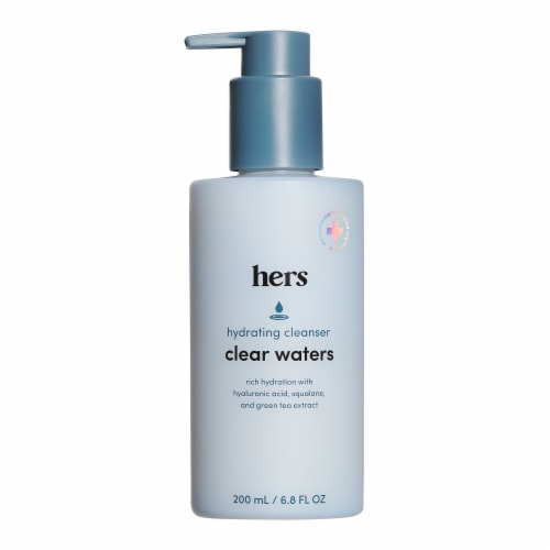 Hers Clear Waters Gentle Hydrating Cleanser Perspective: front