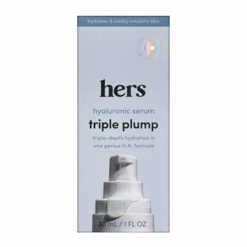 Hers Triple Plump Hyaluronic Serum Perspective: front