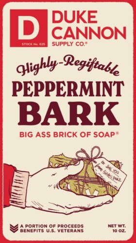 Duke Cannon Supply Co® Pepermint Bark Bar Soap Perspective: front
