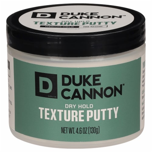Duke Cannon™ Dry Hold Texture Putty Hair Styling Pomade Perspective: front