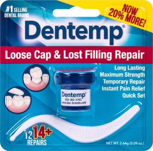 Dentemp Loose Cap & Lost Filling Repair Cement Perspective: front