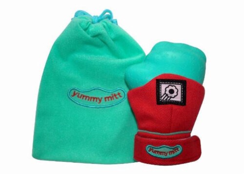 D Darlyng & Co. 2 Packs of Teething Mitten Red Perspective: front