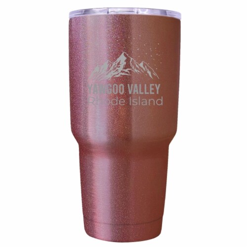 Yawgoo Valley Rhode Island Ski Snowboard Winter Souvenir Laser Engraved 24 oz Insulated Perspective: front