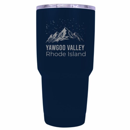 Yawgoo Valley Rhode Island Ski Snowboard Winter Souvenir Laser Engraved 24 oz Insulated Perspective: front