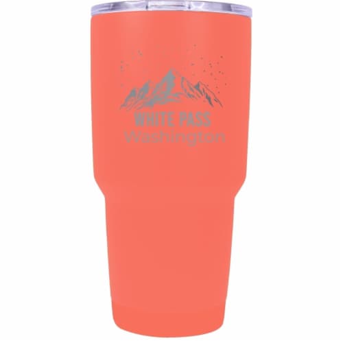 White Pass Washington Ski Snowboard Winter Souvenir Laser Engraved 24 oz Insulated Stainless Perspective: front