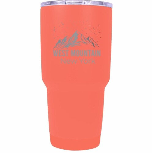 West Mountain New York Ski Snowboard Winter Souvenir Laser Engraved 24 oz Insulated Stainless Perspective: front
