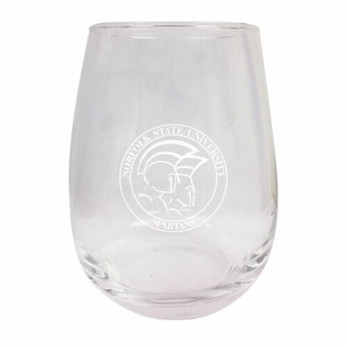 Norfolk State University Ncaa 15 Oz LaserEngraved Stemless Wine Glass Perfect For Alumni, 1