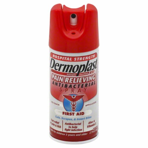 Dermoplast Anti-Bacterial First Aid Spray Perspective: front