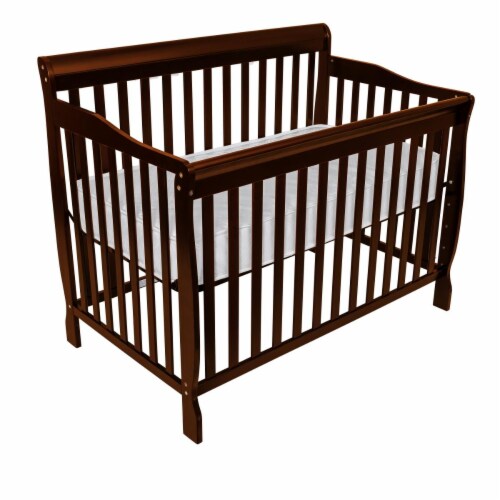 Fizzy 925-C 925 Full Size 4 in 1 Crib 3 Positions - Cherry Perspective: front