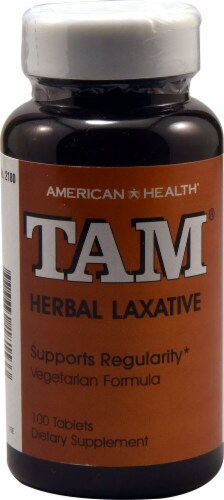 American Health Tam Herbal Laxative Tablets Perspective: front