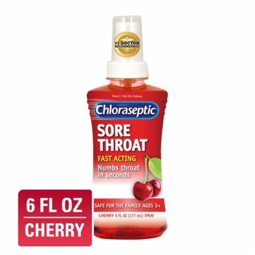 Chloraseptic Cherry Sore Throat Spray Perspective: front
