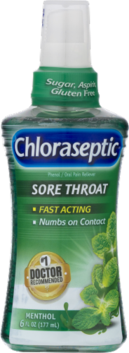Chloraseptic Menthol Sore Throat Spray Perspective: front