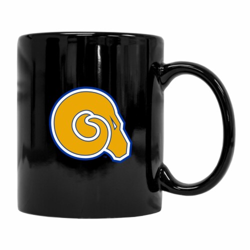 Albany State University Black Ceramic Mug (Black). Perspective: front