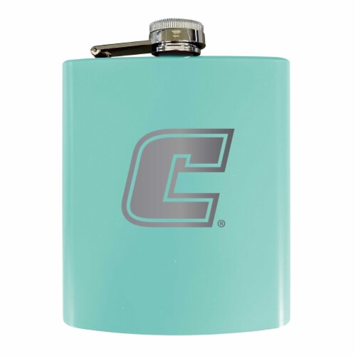 University of Tennessee at Chattanooga Stainless Steel Etched Flask - Choose Your Color Perspective: front