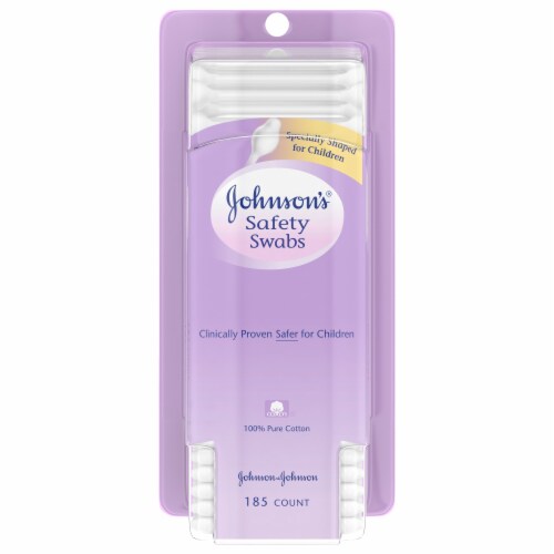 Johnson's® Baby Safety Ear Swabs Perspective: front
