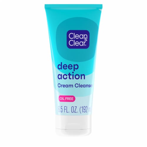 Clean & Clear® Oil-Free Deep Action Cream Cleanser, 6.5 oz - Fred