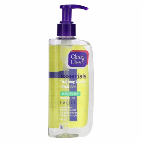 Clean & Clear® Essentials Sensitive Skin Foaming Facial Cleanser Perspective: front